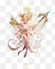 Overwatch Fantasia - Fantasy Mercy png