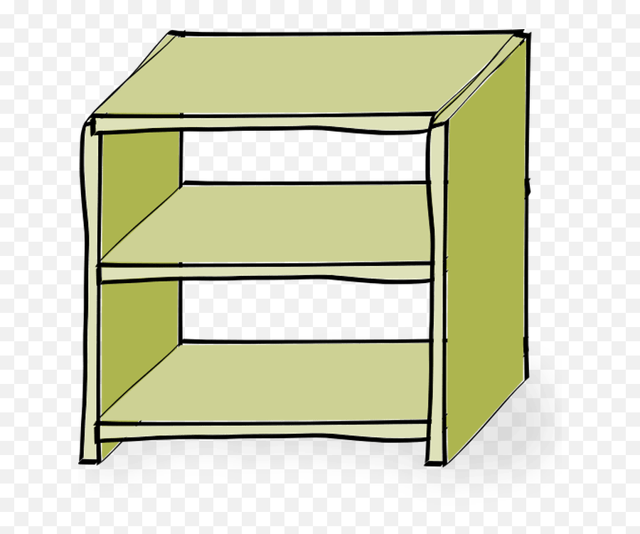 Library Of Book Shelf Clipart Free Download Png Files - Shelves Clipart,Bookshelf Png