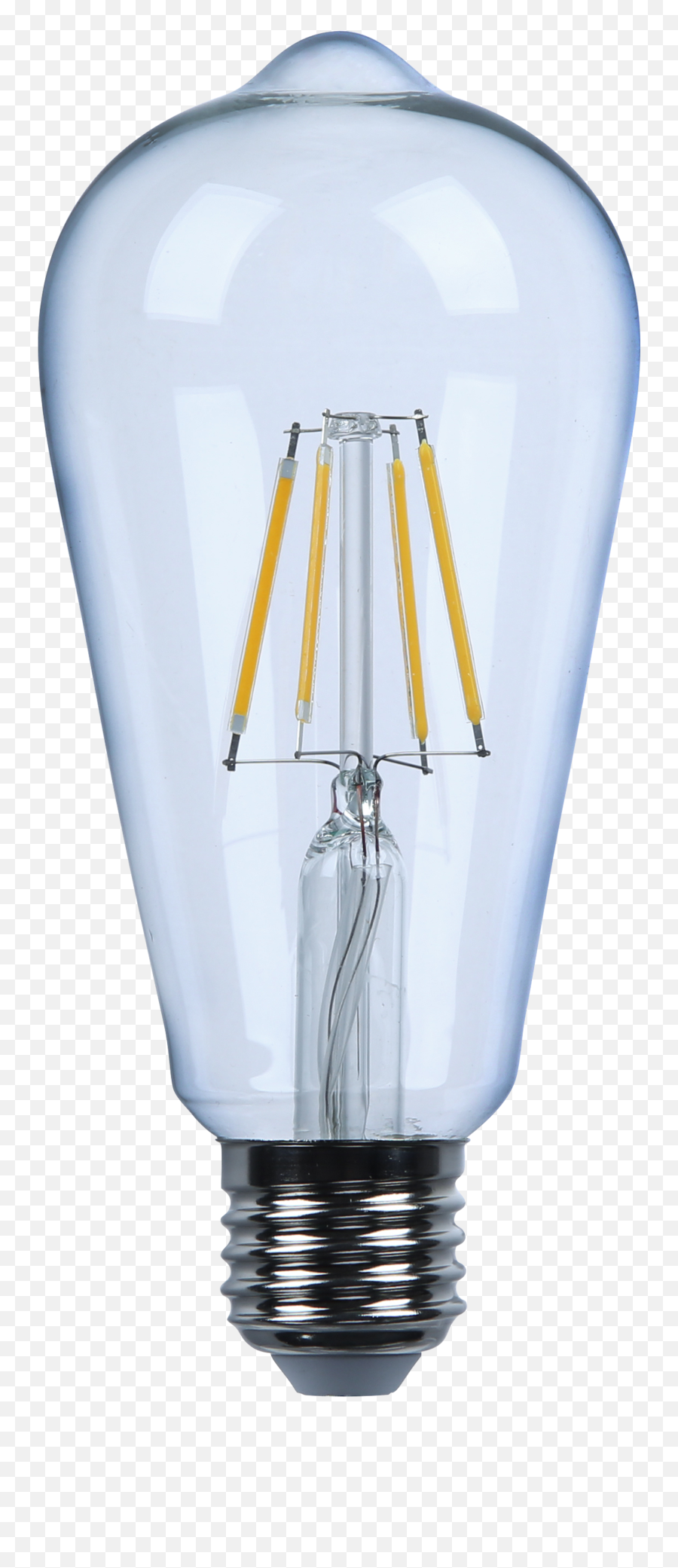 Led Filament St64 - Incandescent Light Bulb Png,Light Bulb Transparent
