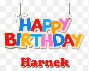 Harnek Happy Birthday Balloons Name Png - Jake Sign