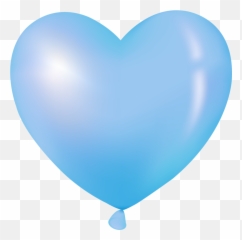 Clipart Balloon Royal Blue - Blue Heart Balloon png