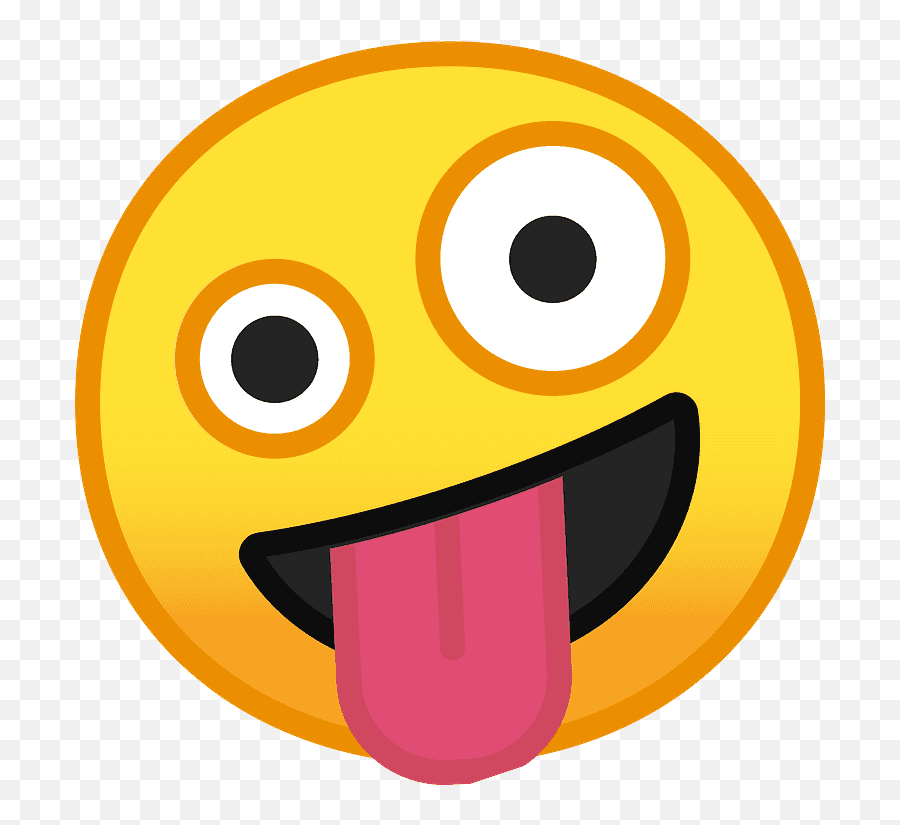 Zany Face Emoji Clipart - Grinning Face With One Large And One Small Eye Emoji Png,Money Face Emoji Png