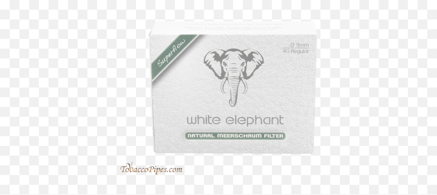 White Elephant 9 Mm Meerschaum Filters - African Elephant Png,White Elephant Png