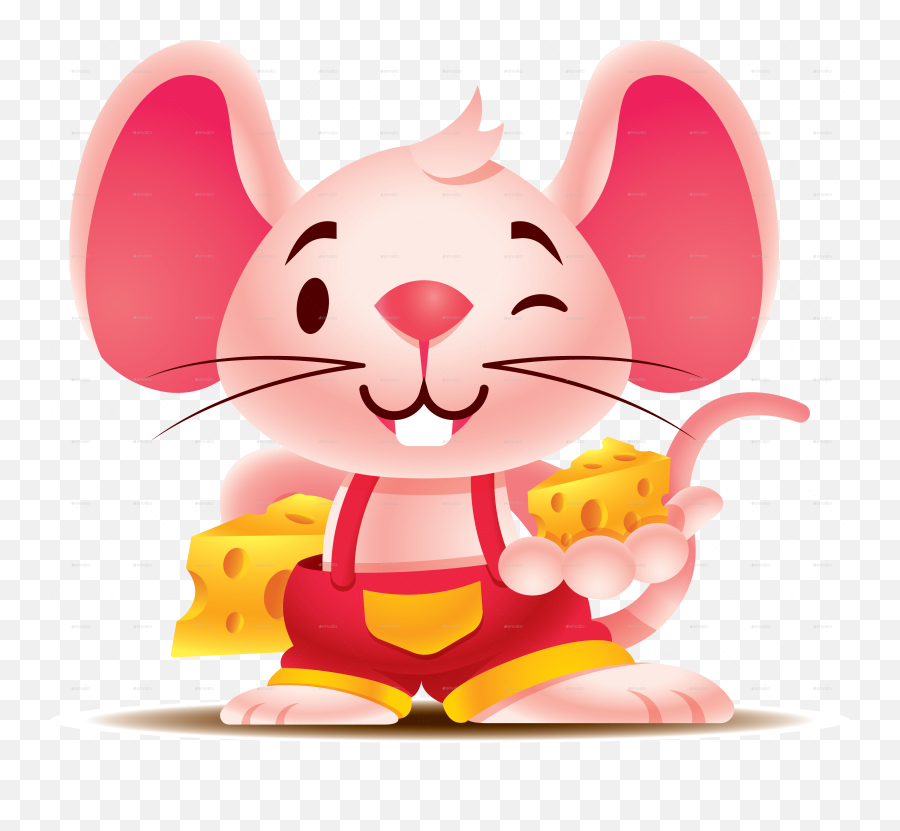 Cartoon Rat Character Set - Vector Graphics Png,Rat Png