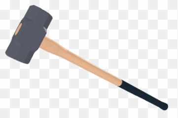 Hammer Clipart Left Handed - Sledgehammer Transparent Sledge Hammer Phantom Forces Png,Hammer Clipart Png
