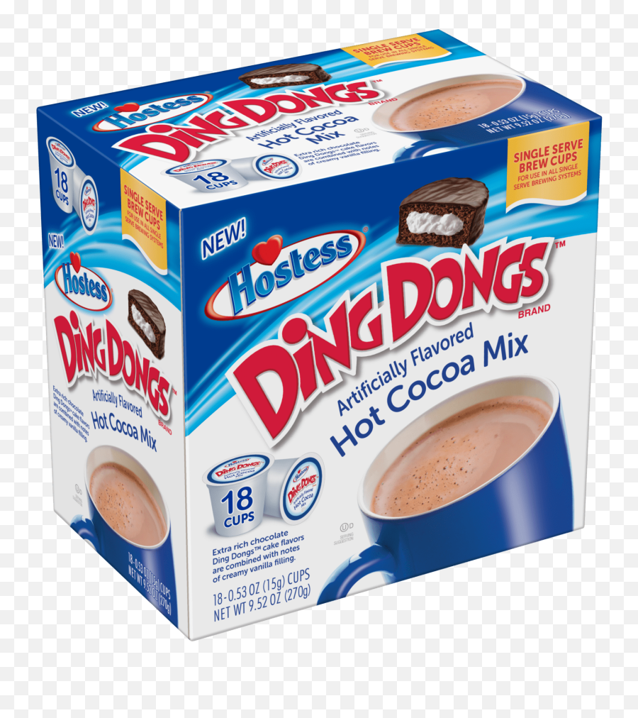 Hostess Ding Dongs Hot Chocolate 18 - Count Ding Dong Hot Chocolate Png,Hot Cocoa Png