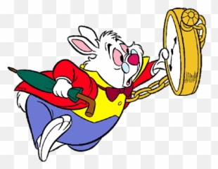 Alice And Wonderland Clipart - Time Is Running Out Png,Clock Clipart Transparent