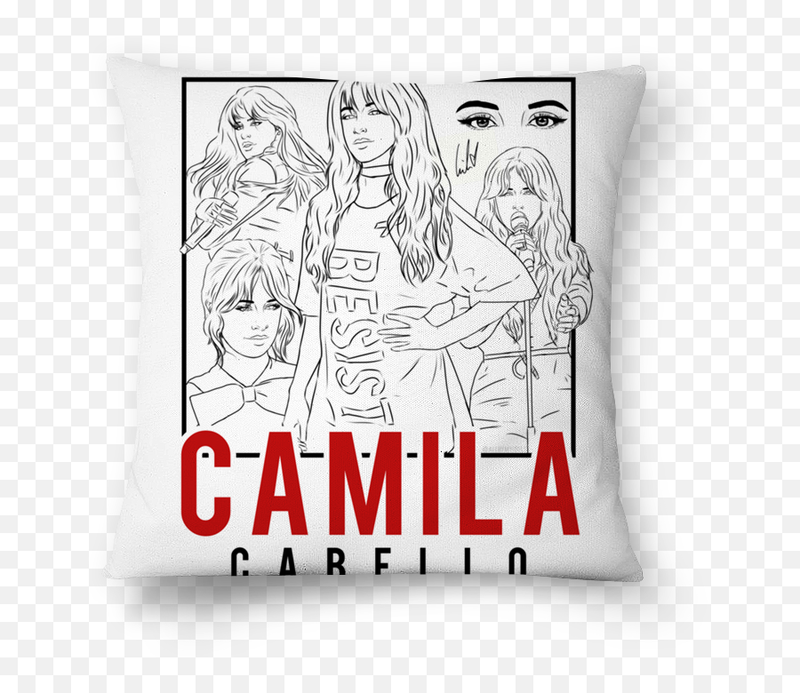 Almofada Camila Cabello Desenho De Bruna Toledo Colab55 - U Door Logo Png,Camila Cabello Png