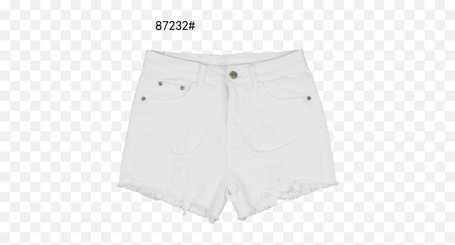 White Jean Shorts Png - Solid,Shorts Png