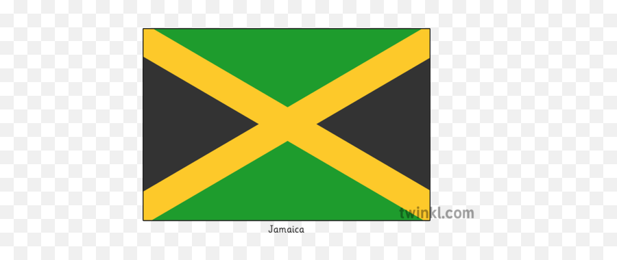 Jamaica Flag 1 Illustration - Bandiera Della Giamaica Png,Jamaican Flag Png