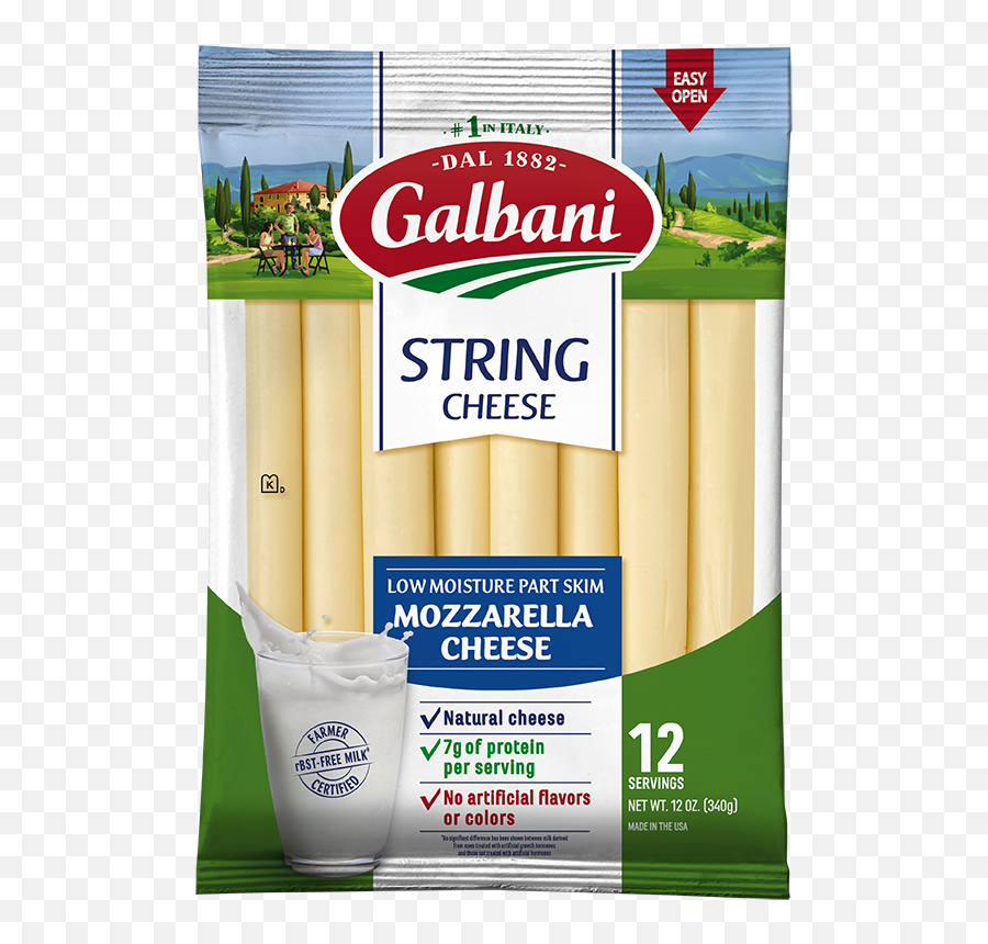 Snack Cheese - Galbani Mozzarella String Cheese Png,Mozzarella Sticks Png