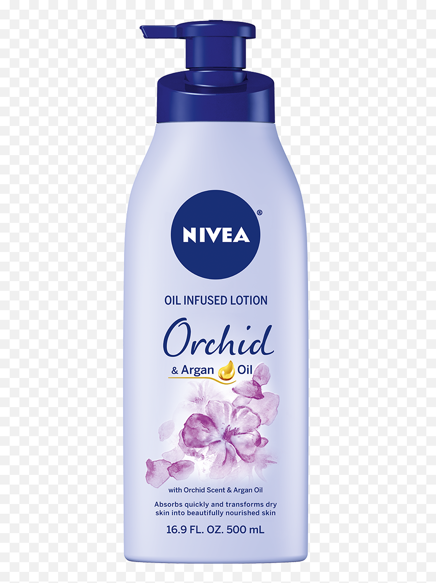 Orchid Argan Oil Infused Body Lotion - Nivea Almond Oil Lotion Png,Lotion Png