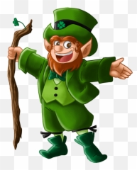 Irish Leprechaun Png Free - Irish Luck Logo Png,Leprechaun Png