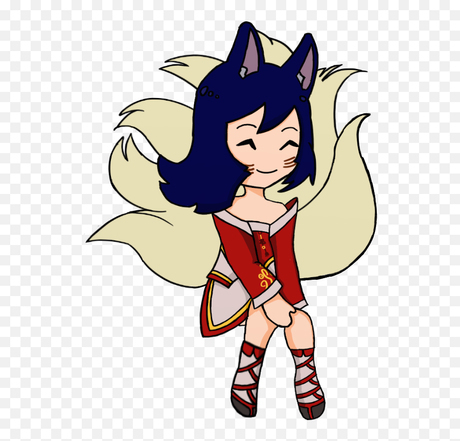 I Draw Some Ahri For My Stream Overlay - Album On Imgur Fictional Character Png,Ahri Transparent
