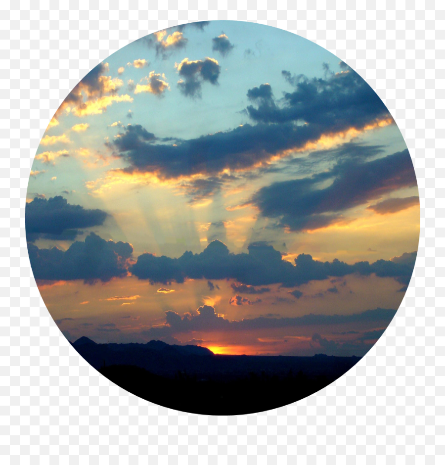 Download Clip Royalty Free Sunset - Sunset In A Circle Png,Sunset Transparent