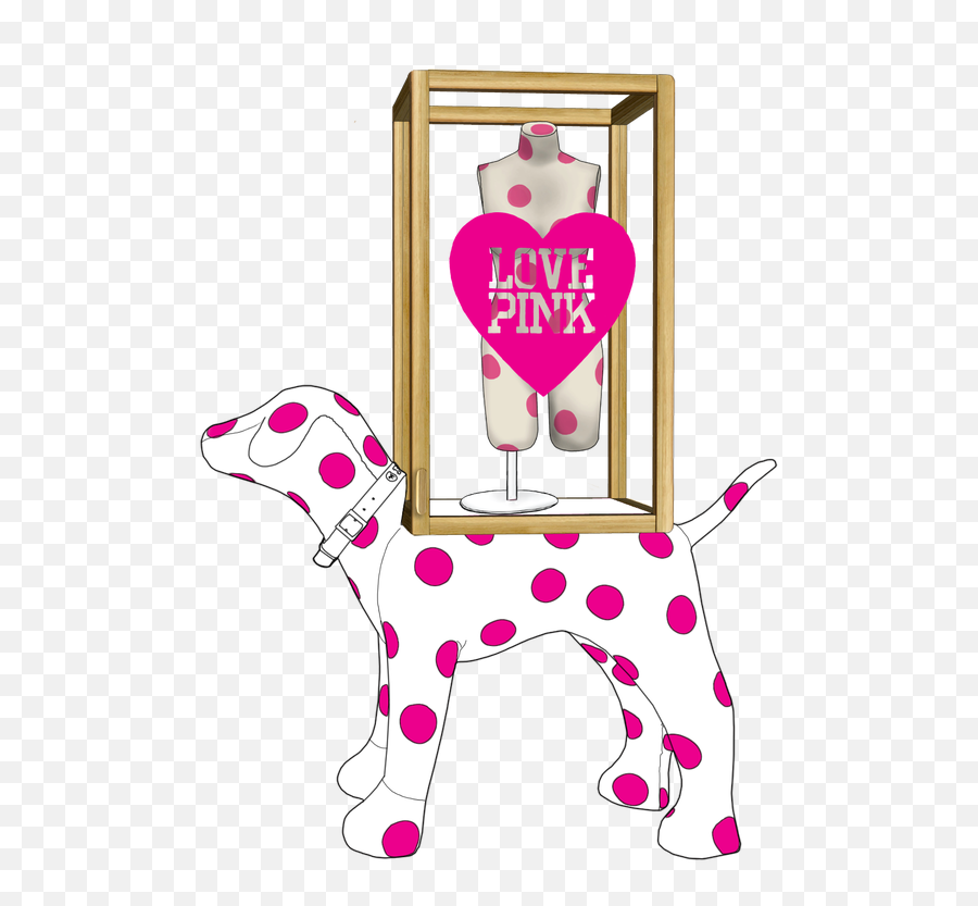 Design - Dot Png,Victoria Secret Pink Dog Logo