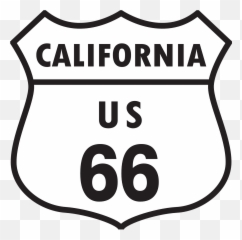 Route 66 California - Free Vector Graphic On Pixabay Free California Route 66 Png,Route 66 Logo