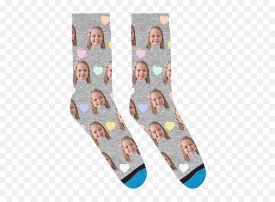 Custom Candy Hearts Socks - For Teen Png,Candy Hearts Png