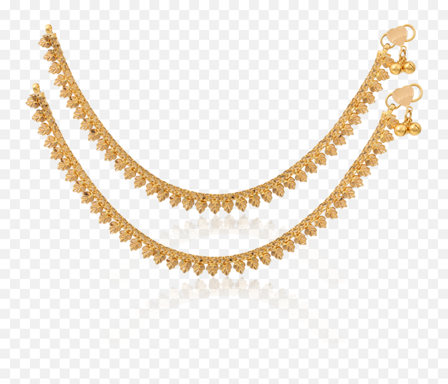Nac - Product Detail Glorious Gold Leaves Anklet Gold Sapphire Necklace Set Png,Gold Leaves Png