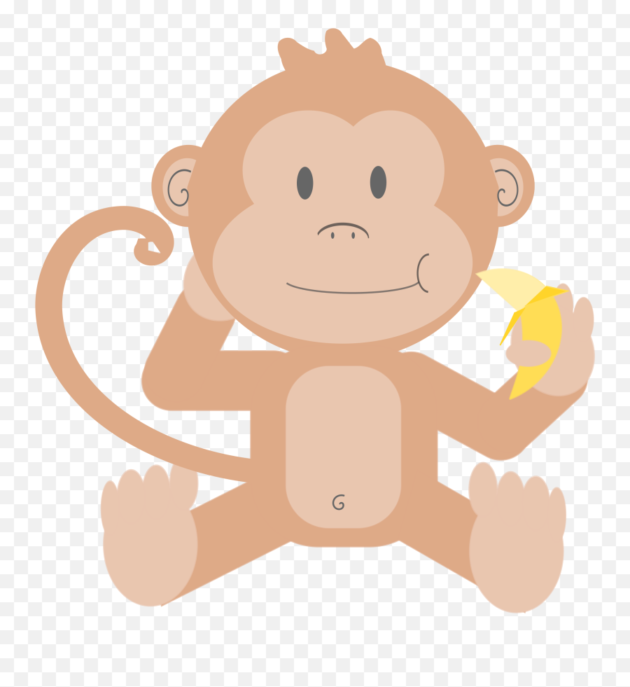 Computer Clipart Monkey - Cartoon Images Without Background Png,Monkey Transparent Background