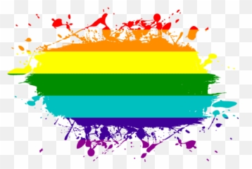 Vector Country Flag Of Lgbtq Pride - Ink Splat Of Iran Png