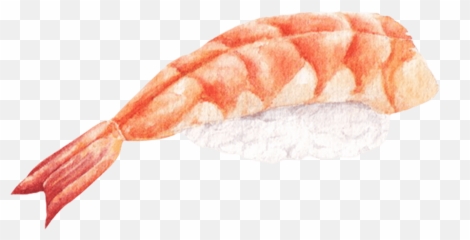 Sushi Japanese Food Watercolor By We Studio - Soft Png,Japanese Food Icon