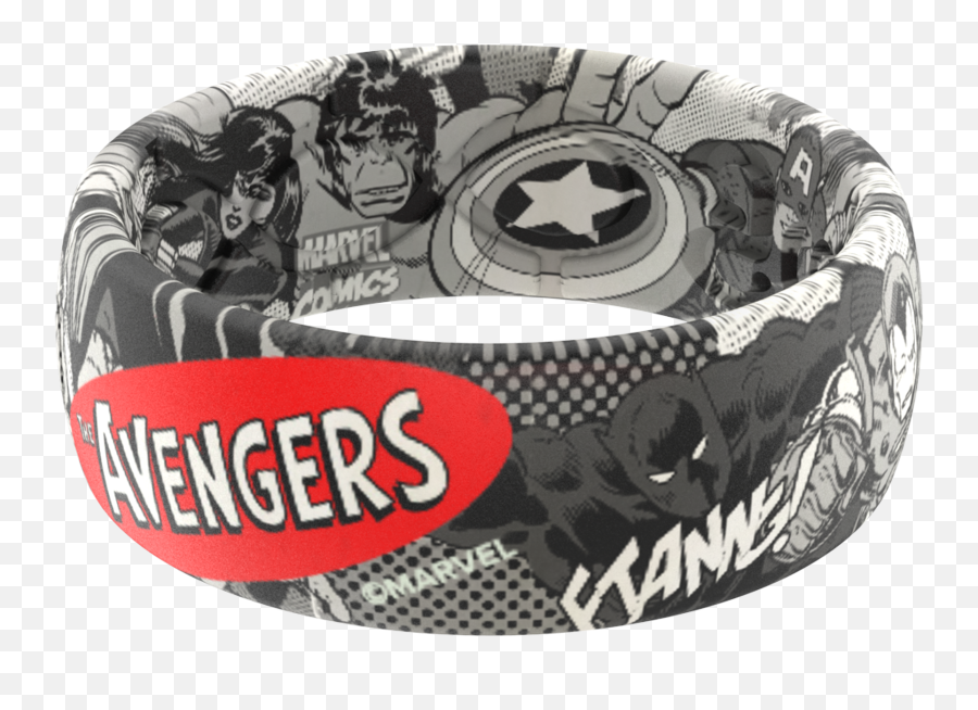 Avengers Black And White Comic Ring - Rim Png,Blank Comic Book Icon