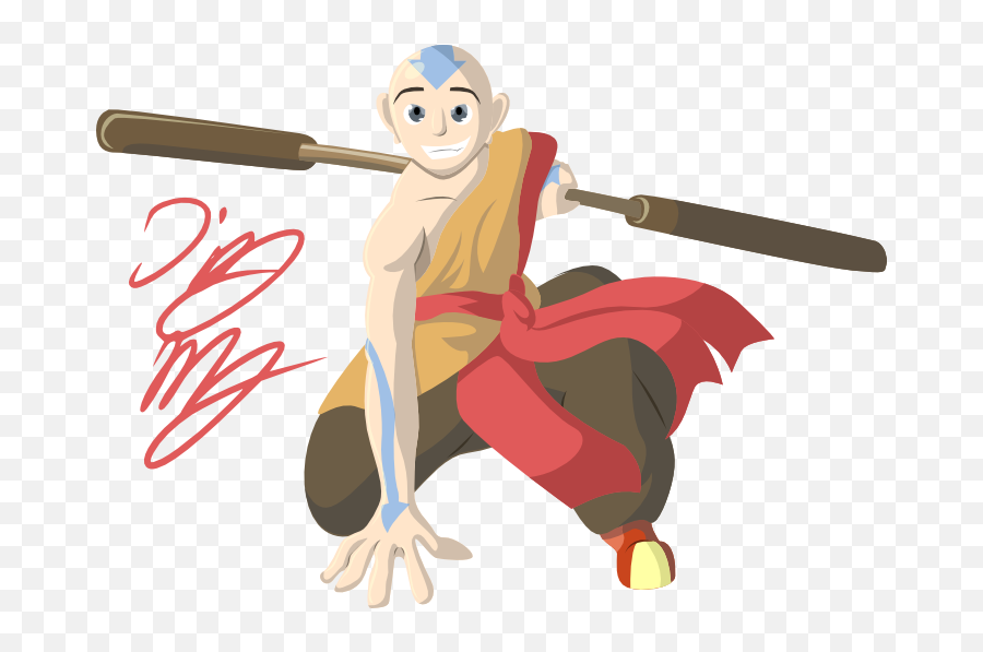 Aang Fan Art By Akirakeoro - Fur Affinity Dot Net Cartoon Png,Aang Png