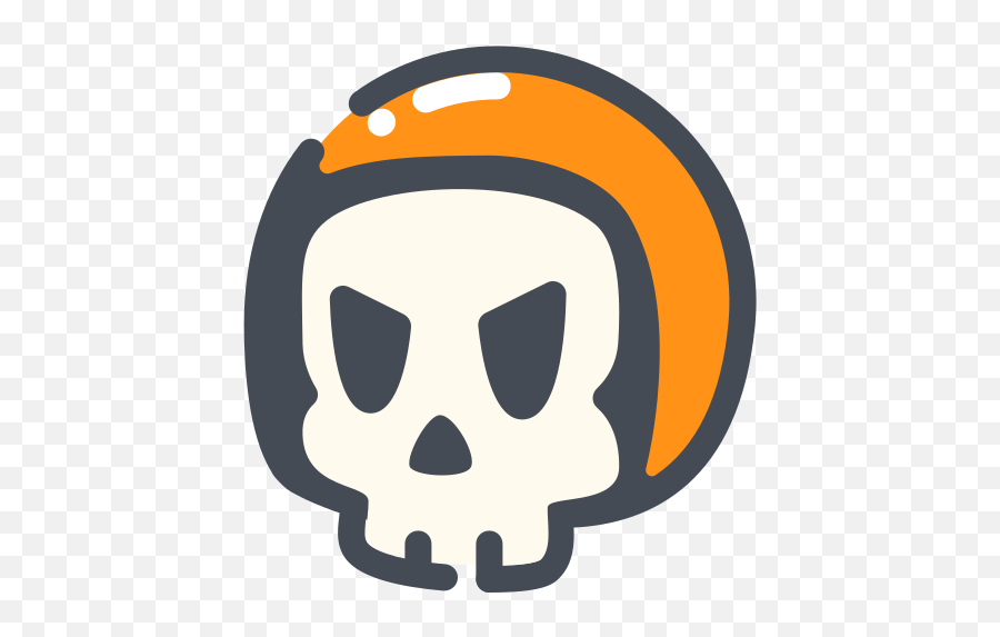 Emoji Freak Helmet Racer Skull Icon - Dot Png,Free Skull Icon