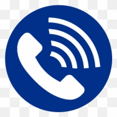 Does - Blue Phone Receiver Icon png
