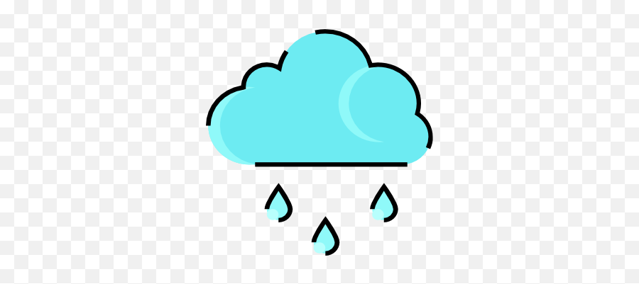 Weather Rain Cloud Free Icon Of - Rain Sign For Weather Png,Rain Cloud Icon Png