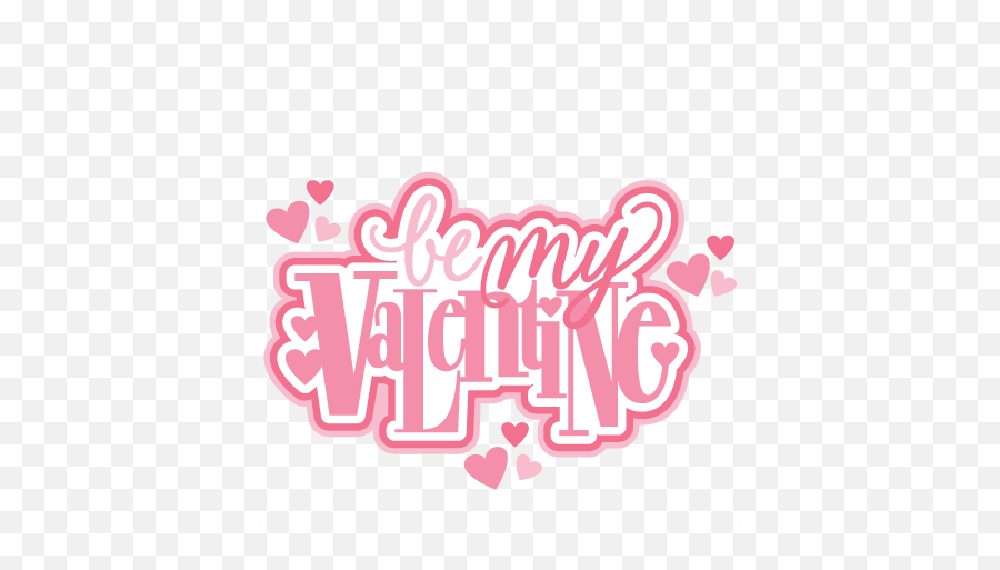 Be My Valentine Title Svg Scrapbook Cut - My Valentine Clip Art Png,Be My Valentine Icon