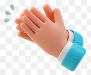 Premium Clapping Hands 3d Illustration Download Png Obj Or Blend Format - 3d Hands