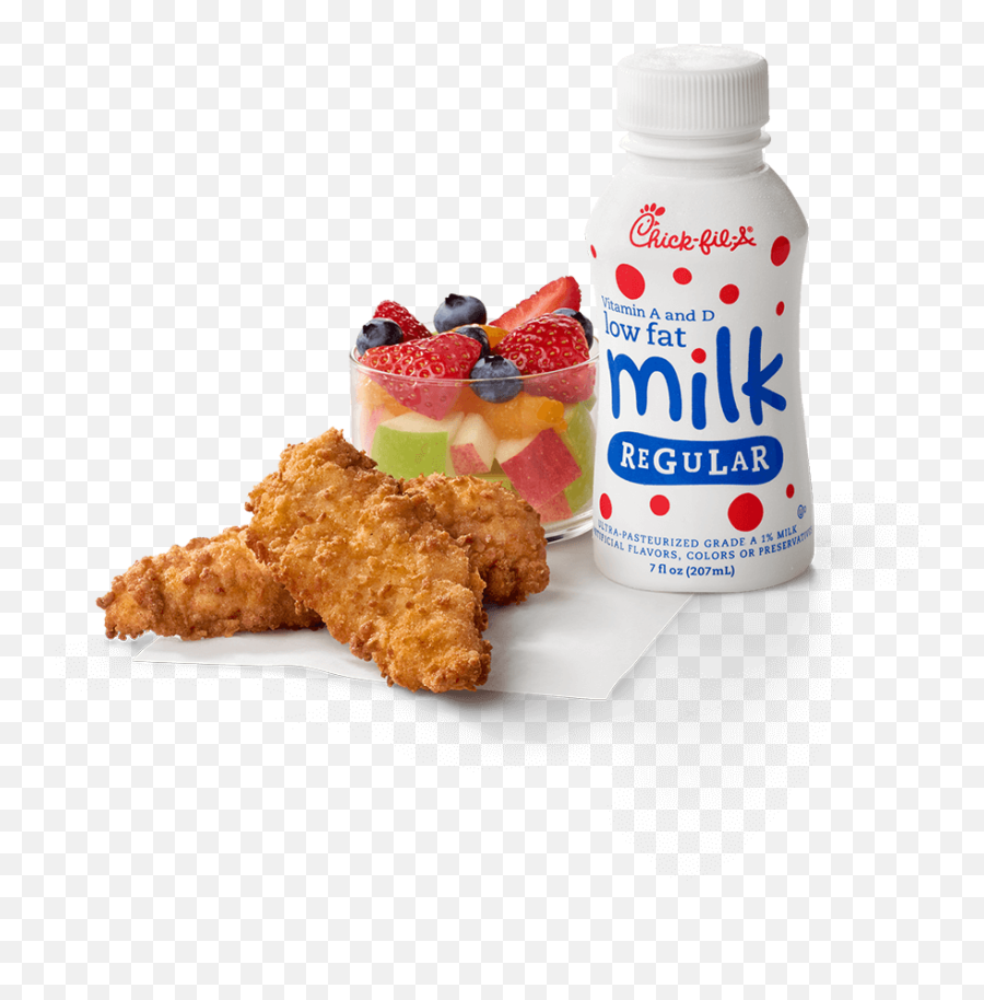 Chick - Nstrips Kidu0027s Meal Nutrition And Description Chick Chick Fil A Kids Meal Png,Happy Meal Png