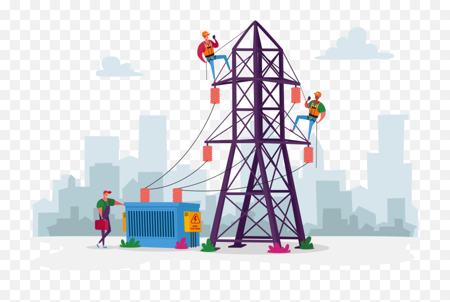 How Do I Prepare For A Power Outage - Powerline Flat Vector Png,Power Line Icon