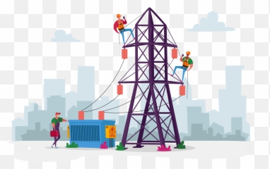 How Do I Prepare For Power Outage - Powerline Flat Vector png