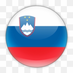 Round Icon Illustration Of Flag Slovenia - png