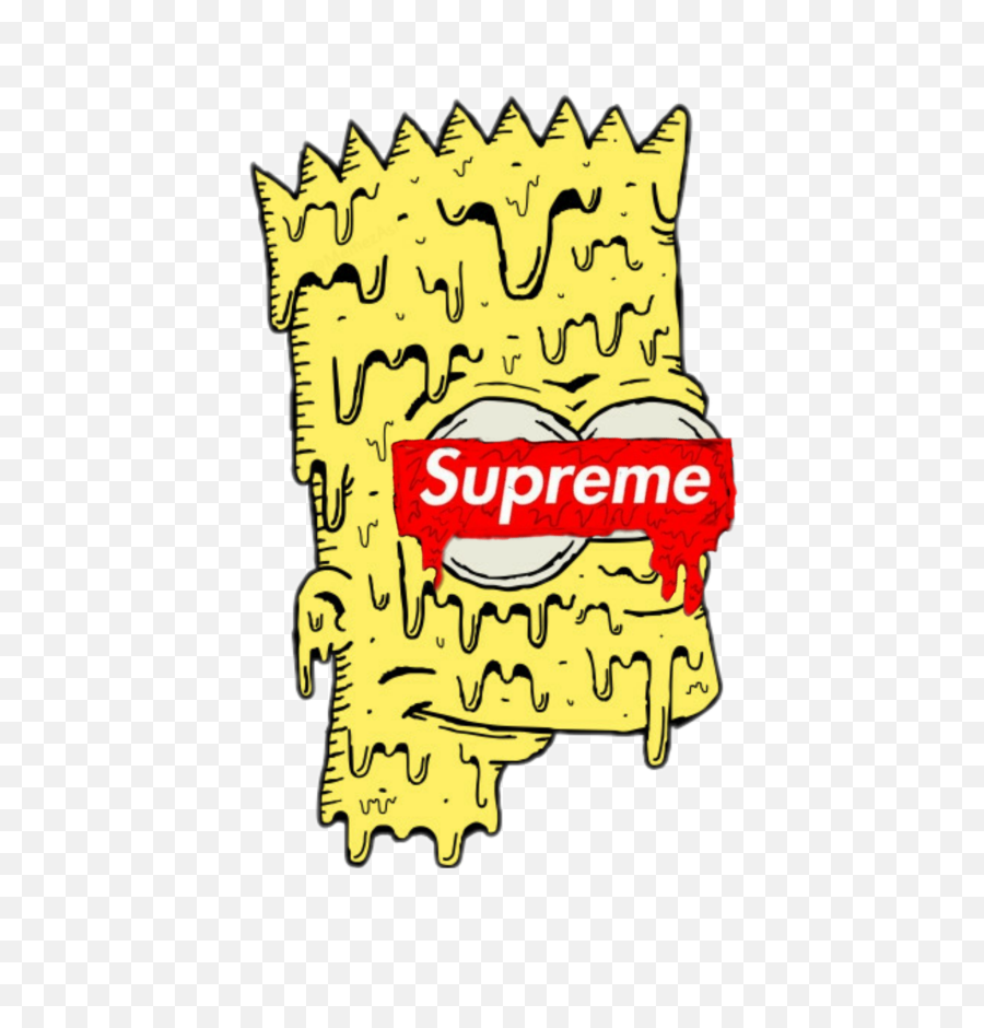 Bart - Bart Simpson Supreme Shirt Png,Supreme Logo Transparent Background