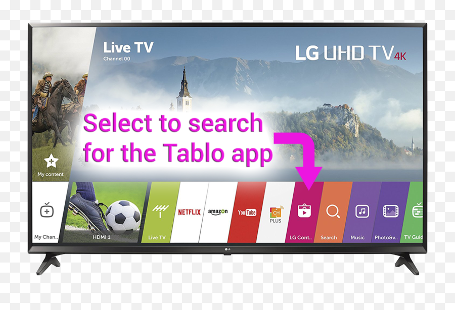 How To Find U0026 Download The Tablo App - Lg Smart Tv 2017 Png,Roku Channel Store Icon