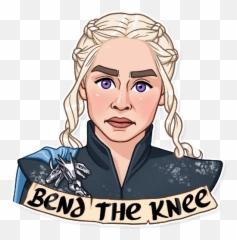 Telegram Girl And Dog - Got Sticker Png,Daenerys Icon