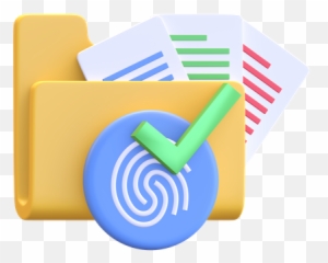 Biometric Icon - Download in Colored Outline Style Vertical png
