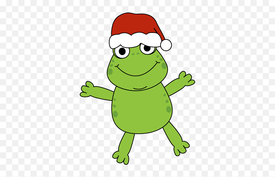 Kermit The Frog Christmas Clipart - Frog Wearing A Santa Hat Png,Kermit Png