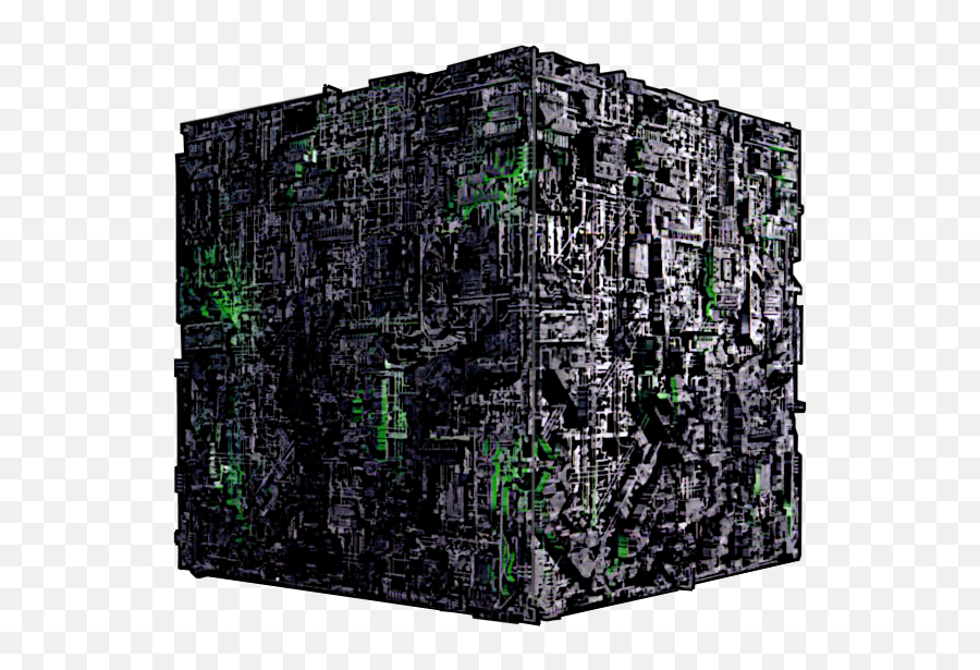 Borg Cube Top Down Transparent Png - Star Trek Picard Romulan,Tree Top Down Png