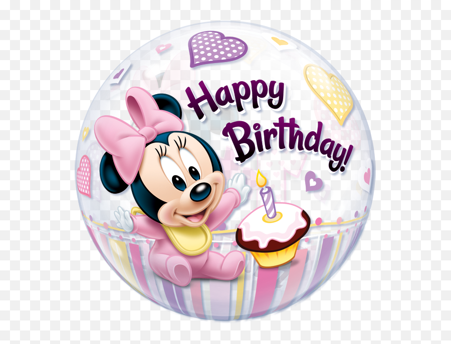 Minnie Mouse 1st Birthday Bubble Balloon Png Ears