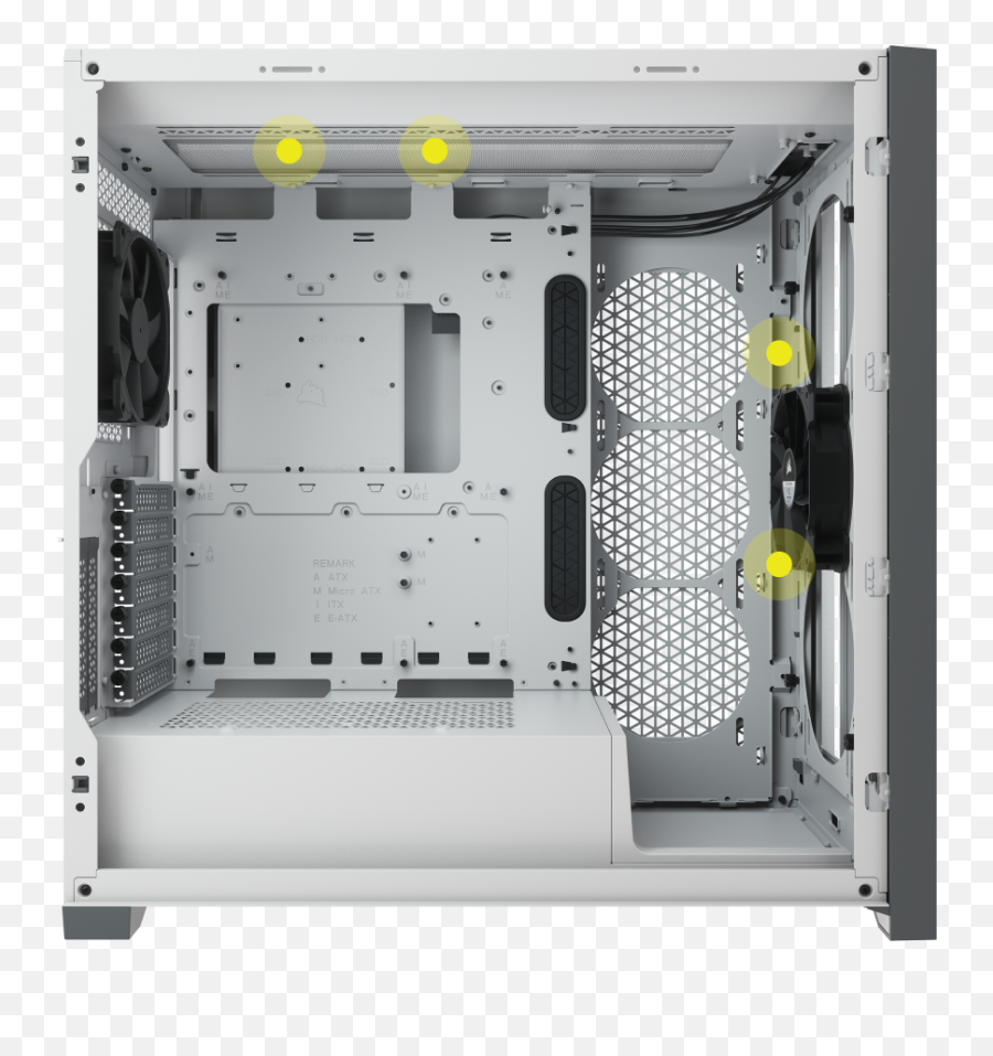 5000d Airflow Tempered Glass Mid - Tower Atx Pc Case U2014 White Corsair 5000d Png,Fan Icon On Computer Case