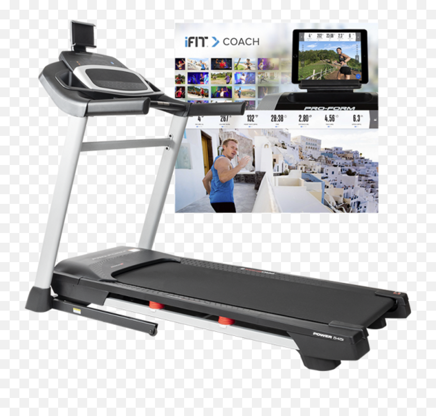 Proform Power 545i Treadmill With Free Ifit Coach - 1 Year Membership Png,Icon Treadmill Motor