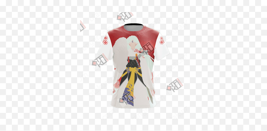 Inuyasha - Sesshomaru New Unisex 3d Tshirt Otakuranger One Piece Yonko Hoodie Png,Inuyasha Png