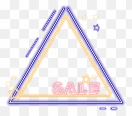 E Commerce Border Neon Elements Png And - Portable Network Graphics