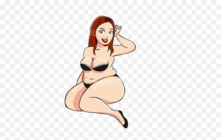 Draw A Sexy Or Nsfw Hot Cartoon Pin Up - Hot Cartoon Woman Png,Hot Woman Png