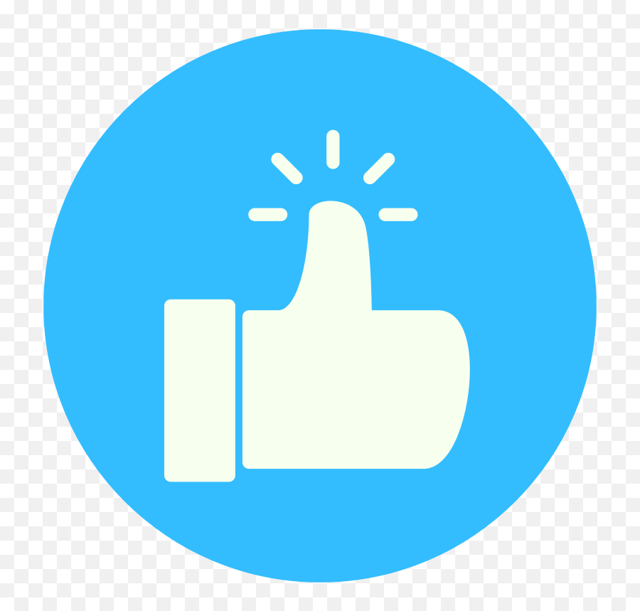 Download Hd Thumbs Up Like Icon Blue - Logo Seguro De Auto Material Design Router Icon Png,Thumbs Up Logo
